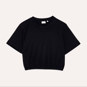 Aritzia/Wilfred crop top with elastic waist , size M